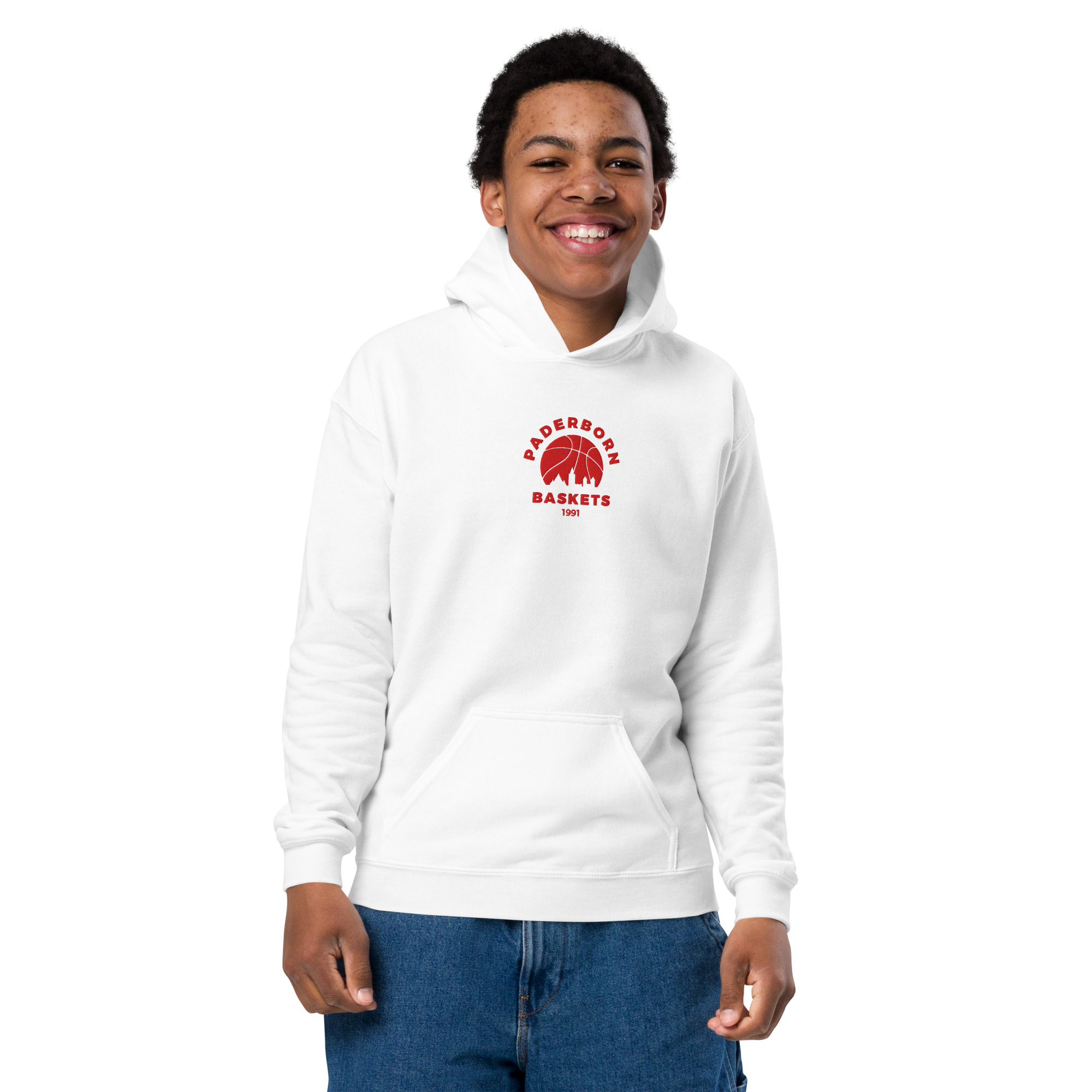 Young PB Baskets Hoodie (Logo gestickt) – Bild 2